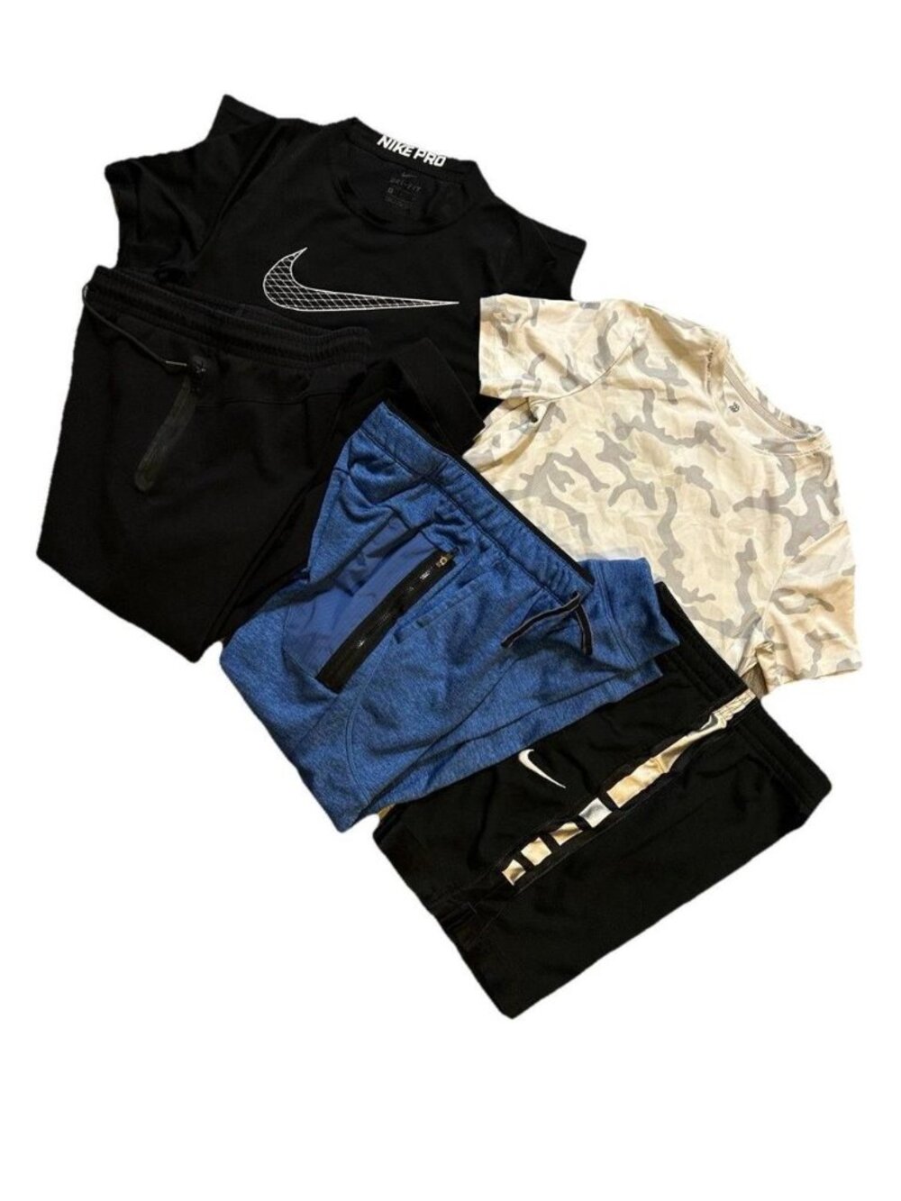 Nike Old Navy Boys Large 10 12 Active Lot Dri Fit Athletic Pants Shorts Shirts